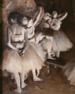 Sahnede bir bale provası by Edgar Degas