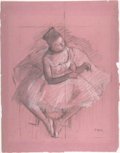 Oturan Dansçı by Edgar Degas