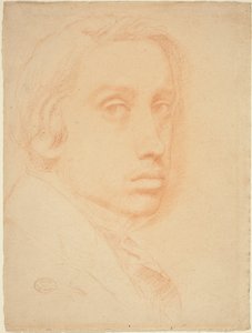 Otoportre, c. 1855. by Edgar Degas