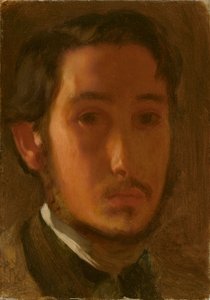 Beyaz Yakalı Otoportre, c. 1857. by Edgar Degas