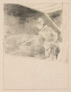 Kafe Konserinde Şarkıcı by Edgar Degas