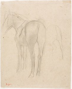 Bir At Çalışmaları by Edgar Degas