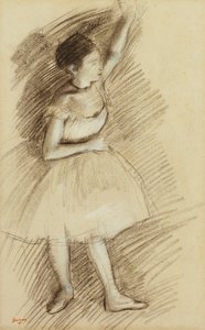 Dansçı Çalışması; Dansçının çalışması by Edgar Degas