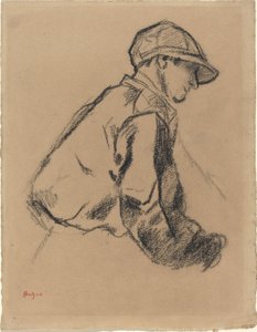 Bir Jokey Çalışması by Edgar Degas