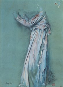 “Semiramis” için bir kadın drape çalışması (yaklaşık 1860 - 62). Edgar Degas