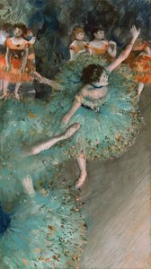 Yeşilli Sallanan Dansçı Dansçı, 1877-1878 by Edgar Degas