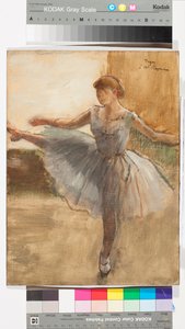 Balerin, 1876 dolayları (tuval üzerine yağlı boya) by Edgar Degas