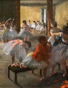 Dans Sınıfı (detay). 1873. Tuval üzerine yağlı boya. by Edgar Degas