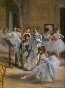 Dans Lecon (detay). 1872. Tuval üzerine yağlı boya. by Edgar Degas