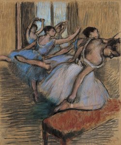 Dansçılar, c.1900 (kağıt üzerinde pastel ve karakalem) by Edgar Degas