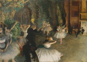 Balenin Sahnede Provası, 1878-79 dolayları by Edgar Degas