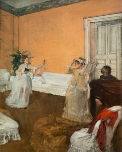 Şarkı Tekrarı. 1869 civarında. Tuval üzerine yağlı boya. by Edgar Degas
