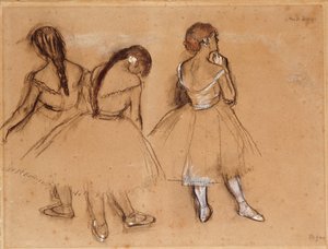 üç dansçı by Edgar Degas