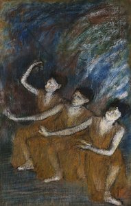Üç Dansçı, c.1895-98 by Edgar Degas