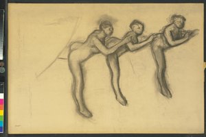 Taytlı üç dansçı, c.1895-1900 by Edgar Degas