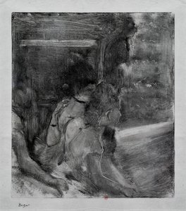 Tiyatroya. 1878 civarında. Monotype