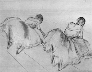 Dinlenen İki Dansçı, 20. yüzyıl by Edgar Degas