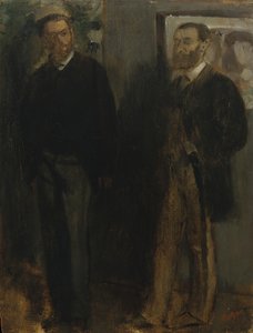 İki Adam, ca. 1865-69. by Edgar Degas