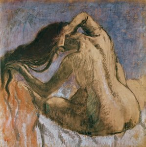 Saçını Taranan Kadın, 1905-10 (kağıt üzerinde pastel)