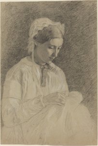 Kadın Nakış, 18551860. by Edgar Degas