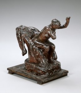 Koltukta Oturan, Sol Koltukaltını Silen Kadın, c. 1890