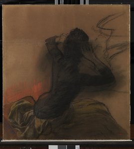 Saçını düzelten kadın, 1884 dolayları by Edgar Degas