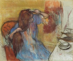 Kadın tuvaletinde; Femme a sa Toilette, c.1889 by Edgar Degas