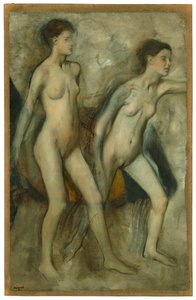 Erkekleri kışkırtan genç Spartalı kızlar by Edgar Degas