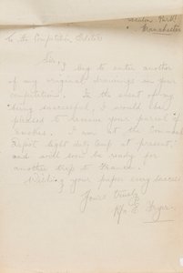 Bir gazete yarışma editörüne mektup, 1917 by Edgar Fryer