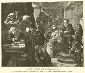 Yargıç Jeffreys ve Richard Baxter by Edgar Melville Ward