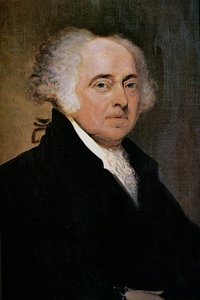 Başkan John Adams (1735-1826) (renkli litografi) by Edgar Parker