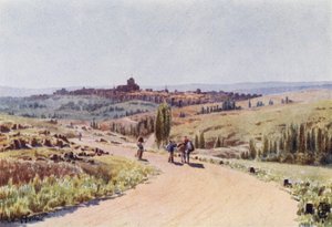 Kuzey İspanya: Avila, Kuzeybatıdan (renkli taş) by Edgar T. A. Wigram