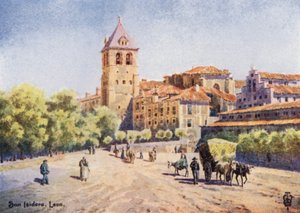 Kuzey İspanya: Leon, San Isidoro Kilisesi (renkli taş)