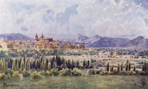 Kuzey İspanya: Pamplona, Yoldan Sınıra (renkli taş) by Edgar T. A. Wigram