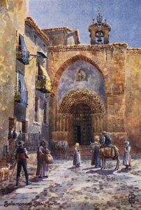 Kuzey İspanya: Salamanca, San Martin Kilisesi (renkli taş) by Edgar T. A. Wigram