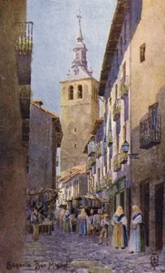 Kuzey İspanya: Segovia, San Miguel Kilisesi (renkli taş)