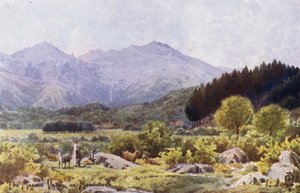 Kuzey İspanya: Mondonedo Yakınlarındaki Masma Vadisi (renkli taş) by Edgar T. A. Wigram