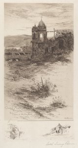 Restorasyon Öncesi Carmel Misyonu by Edith Loring Peirce Getchell, after William Keith