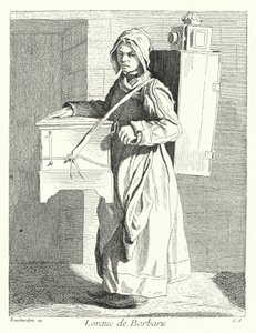 Namlu Orgu Oyuncusu (gravür) by Edmé (after) Bouchardon