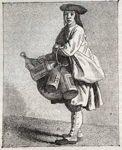 Fener tüccarı - Pepetit metier de Paris (Alt İnsanlarda veya Paris Krizinde alınan çalışmalar) - Edme Bouchardon (1698-1762) tarafından gravür by Edmé Bouchardon