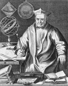 Christopher Clavius (1537-1612) Bavyera astronomu ve matematikçisi, gravür by Edme de Boulonois