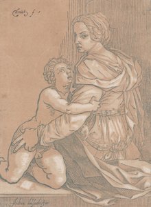 Bakire ve çocuk, ca. 1530. by Edmond Douet