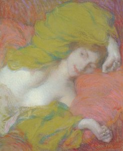 Tembellik, c.1895 (kağıt üzerinde pastel) by Edmond François Aman Jean