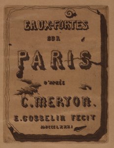 Paris Üzerine Gravürlerin Başlığı: Kapak, 1871.