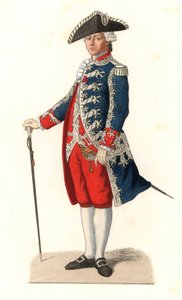 Charles Gravier, Vergennes Kontu (1719-1787), kralın kapısının muhafızlarının kaptanı olarak üniformalı, Fransa