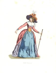 Şık kadın, Fransa by Edmond Lechevallier Chevignard