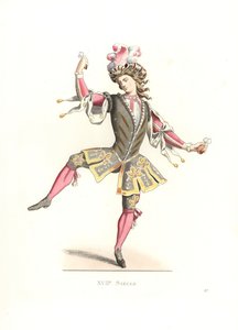Bale kostümlü Fransız adam by Edmond Lechevallier Chevignard