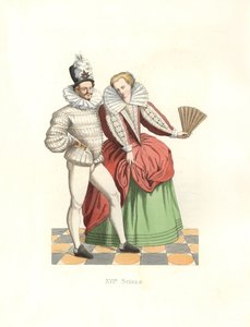 Henry III (1574-1589) mahkemesinde Fransız soyluları by Edmond Lechevallier Chevignard