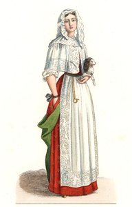 Fransız kadın sabahlık by Edmond Lechevallier Chevignard