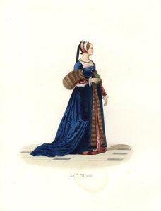 Francis I mahkemede Lady by Edmond Lechevallier Chevignard